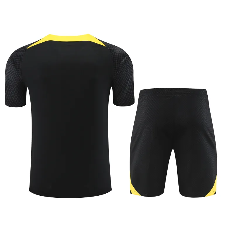 Paris Saint Germain 23/24 Training Suit Black And Yellow