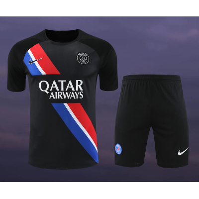 Paris Saint Germain 23/24 Training Suit Black(slash) 01