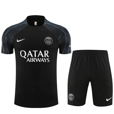 Paris Saint Germain 23/24 Training Suit All Black 01