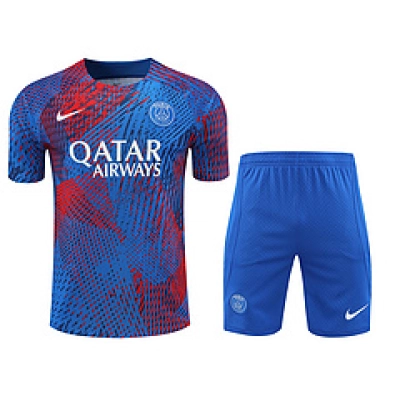 Paris Saint Germain 23/24 Training Suit Blue and Red 01