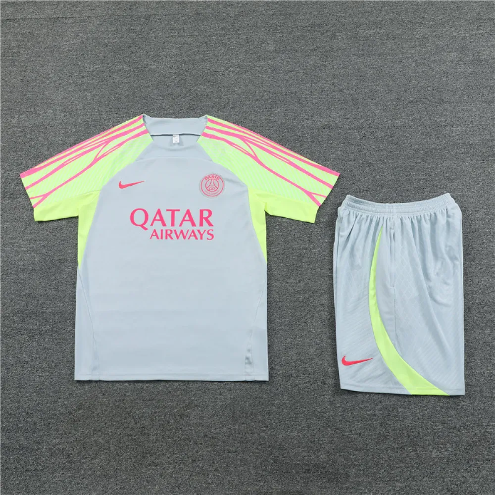 Paris Saint Germain 23/24 Training Suit Grey and Green
