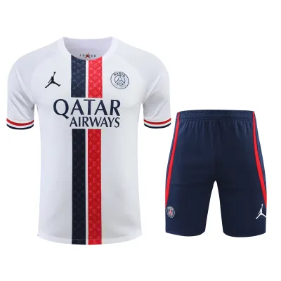 Paris Saint Germain 23/24 Training Suit White With Red 01