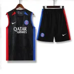 Paris Saint Germain 23/24 Vest Training Suit Black and Red