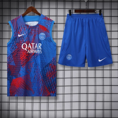 Paris Saint Germain 23/24 Vest Training Suit Blue 01