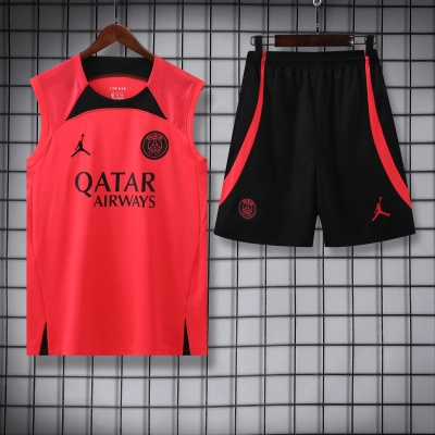 Paris Saint Germain 23/24 Vest Training Suit Bright Red 01