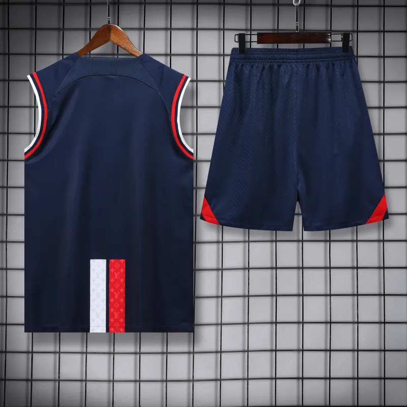 Paris Saint Germain 23/24 Vest Training Suit Dark Blue