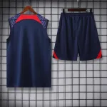 Paris Saint Germain 23/24 Vest Training Suit Dark Blue with red