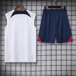 Paris Saint Germain 23/24 Vest Training Suit White and Blue