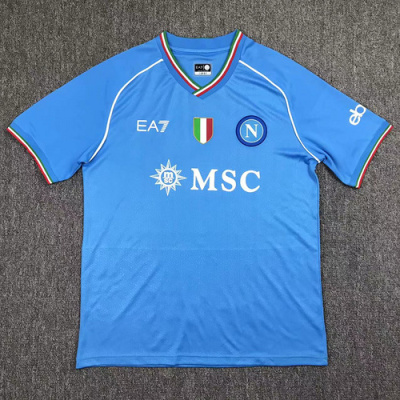 S.S.C. Napoli 2023/24 Home Soccer Jersey 01