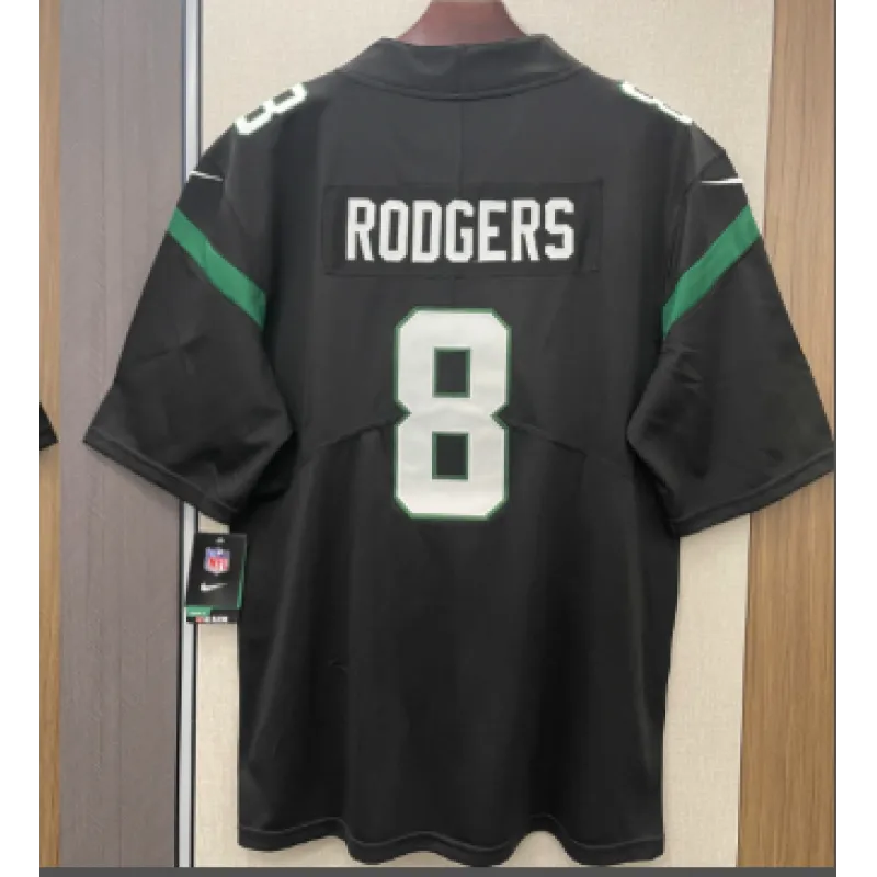 Aaron Rodgers New York Jets Nike Men's Alternate Legend Player Jersey - Stealth Black