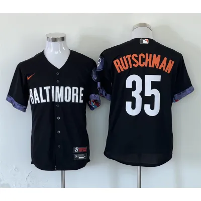 Adley Rutschman Baltimore Orioles Nike City Connect Replica Player Jersey - Black 01