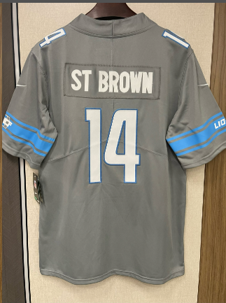 Amon-Ra St. Brown Detroit Lions Nike Game Player Jersey - Blue
