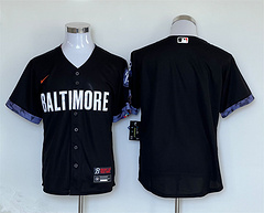Baltimore Orioles Nike City Connect Replica Player Jersey - Black