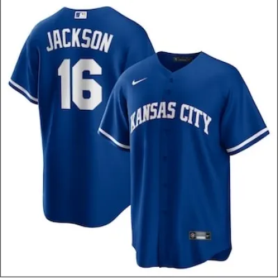 Bo Jackson Kansas City Royals Nike Alternate Cooperstown Collection Replica Player Jersey - Royal 01