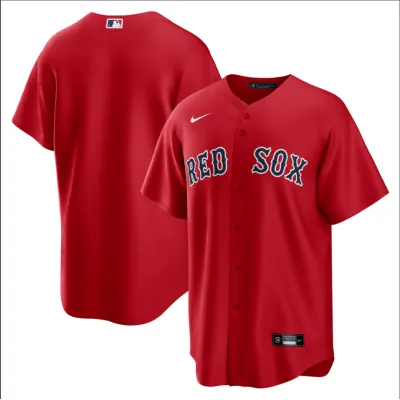 Boston Red Sox Nike Alternate Replica Team Jersey - Red 01