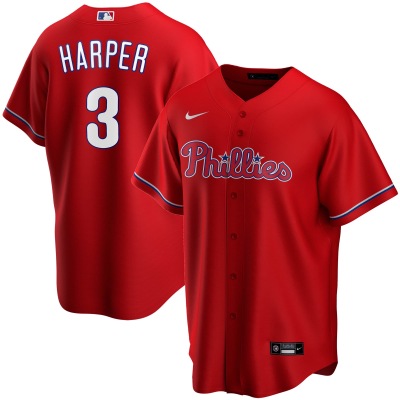 Bryce Harper Philadelphia Phillies Nike Alternate Replica Team Jersey - Red 01