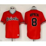 Cal Ripken Jr Baltimore Orioles Mitchell & Ness 1988 Authentic Cooperstown Collection Mesh Batting Practice Jersey - Orange
