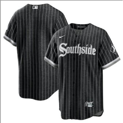 Chicago White Sox Nike City Connect Replica Player Jersey - Black 01