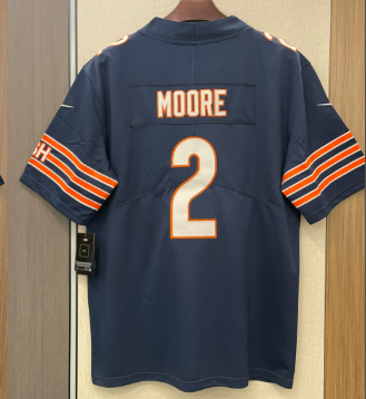D.J. Moore Chicago Bears Nike Team Color Game Jersey - Navy
