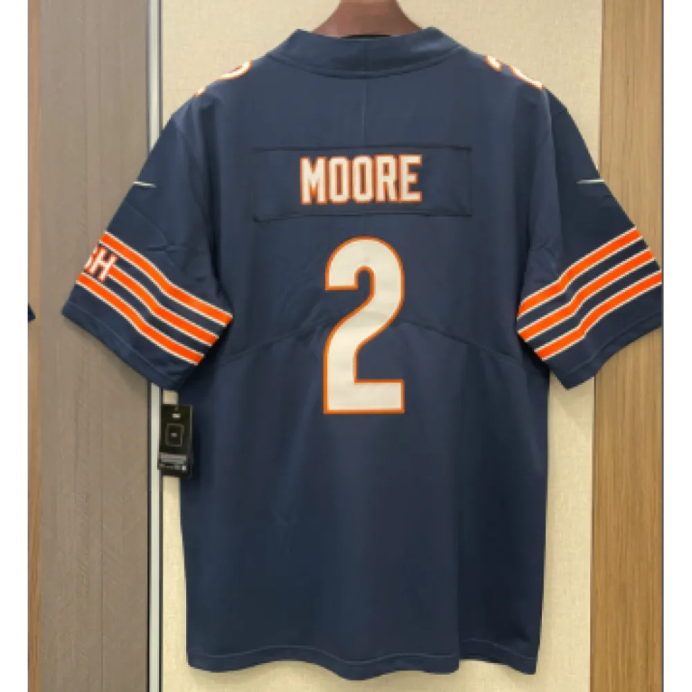D.J. Moore Chicago Bears Nike Team Color Game Jersey - Navy