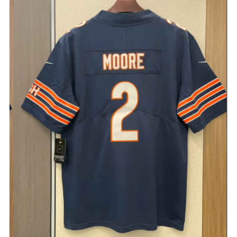 D.J. Moore Chicago Bears Nike Team Color Game Jersey - Navy