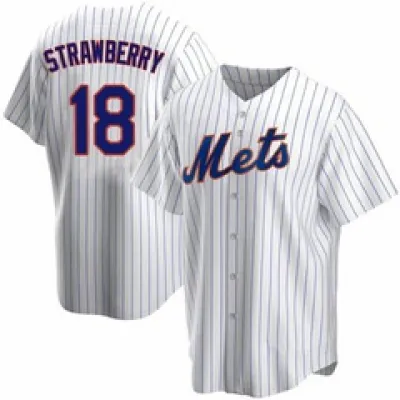 Darryl Strawberry New York Mets Nike Home Replica Player Jersey - White 01