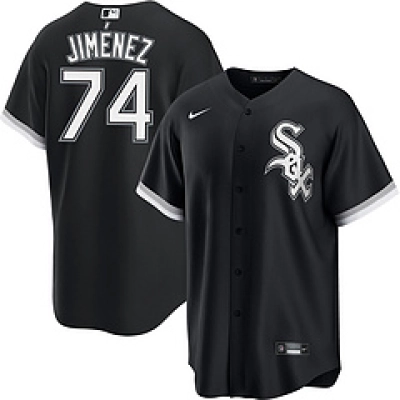 Eloy Jimenez Chicago White Sox Nike Alternate Replica Player Name Jersey - Black 01