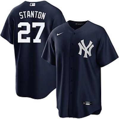 Giancarlo Cruz Michael Stanton New York Yankees Nike Alternate Replica Player Name Jersey - Navy 01