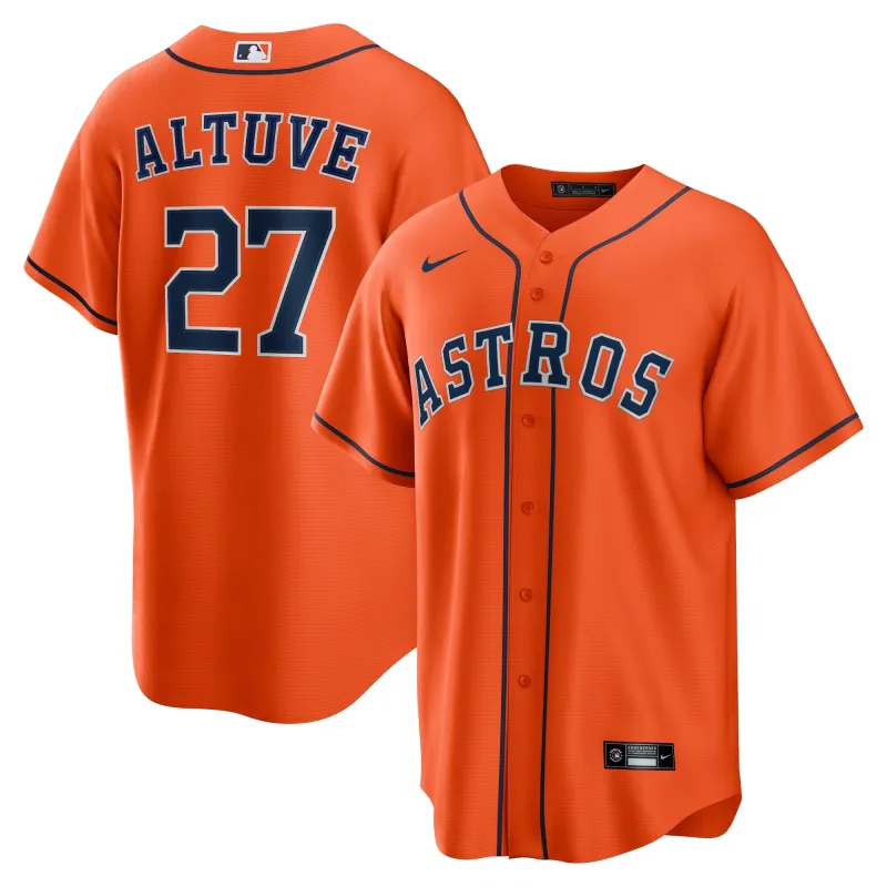 Jose Altuve Houston Astros Nike Alternate Replica Player Jersey - Orange