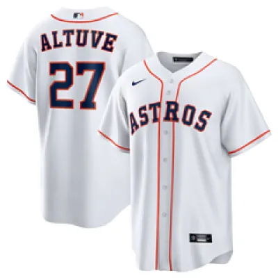 Jose Altuve Houston Astros Nike Youth Home Limited Player Jersey - White With Navy 01