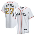 Jose Altuve Houston Astros Nike Youth Home Limited Player Jersey - White With Yellow