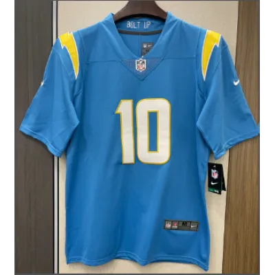 Justin Herbert Los Angeles Chargers Nike Player Game Jersey - Powder Blue 01