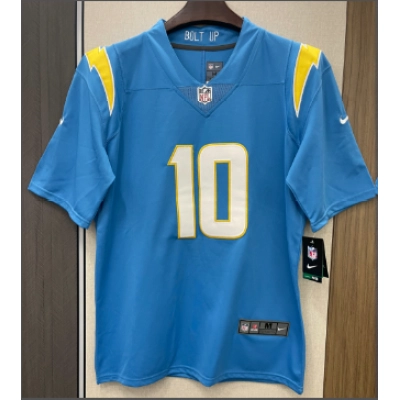Justin Herbert Los Angeles Chargers Nike Player Game Jersey - Powder Blue 01