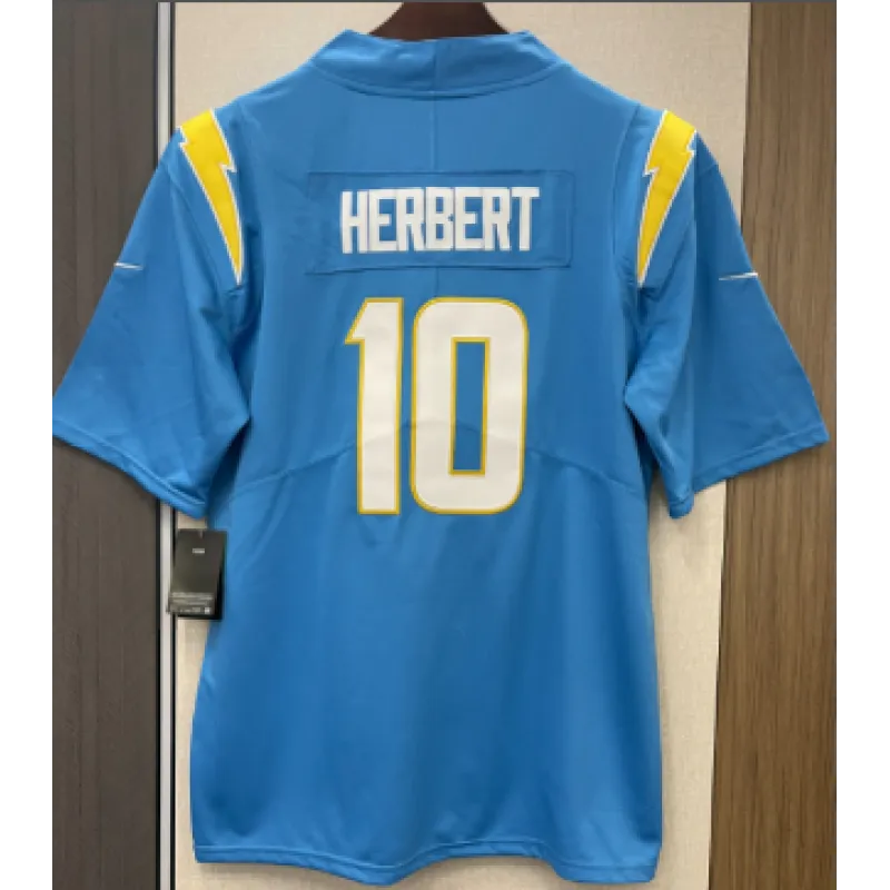 Justin Herbert Los Angeles Chargers Nike Player Game Jersey - Powder Blue
