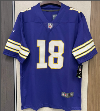 Justin Jefferson Minnesota Vikings Nike Classic Player Game Jersey - Purple