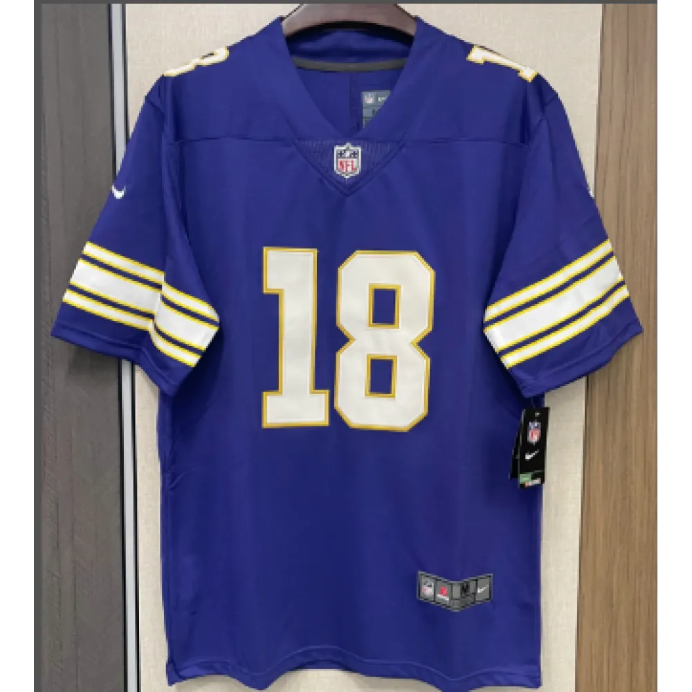 Justin Jefferson Minnesota Vikings Nike Classic Player Game Jersey - Purple