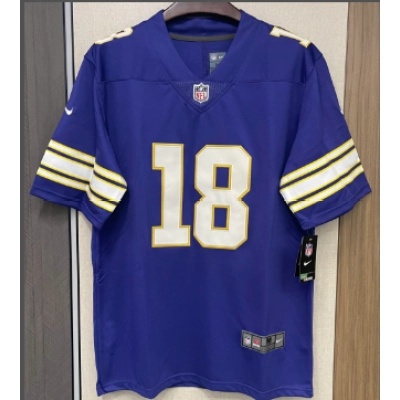 Justin Jefferson Minnesota Vikings Nike Classic Player Game Jersey - Purple 01