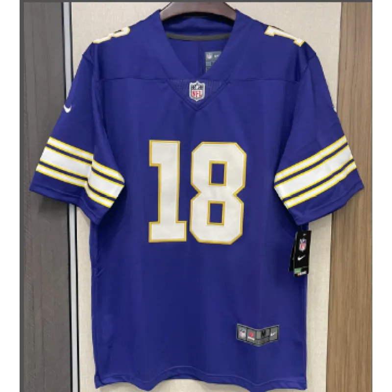 Justin Jefferson Minnesota Vikings Nike Classic Player Game Jersey - Purple