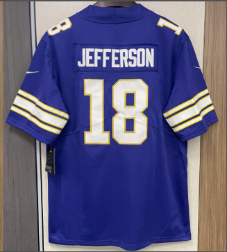 Justin Jefferson Minnesota Vikings Nike Classic Player Game Jersey - Purple