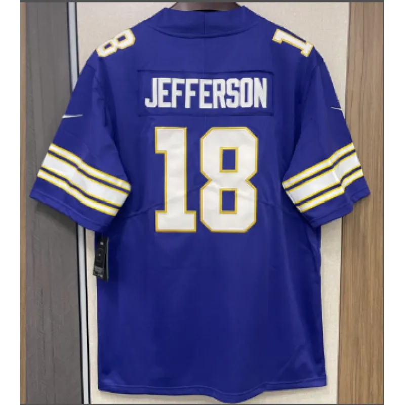 Justin Jefferson Minnesota Vikings Nike Classic Player Game Jersey - Purple