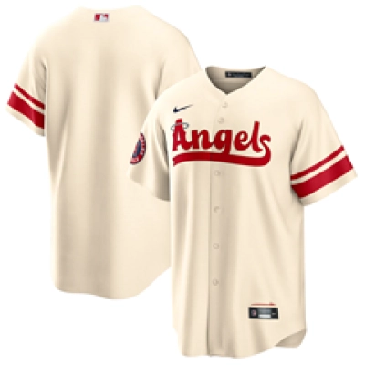 Los Angeles Angels Nike City Connect Replica Team Jersey - Cream 01