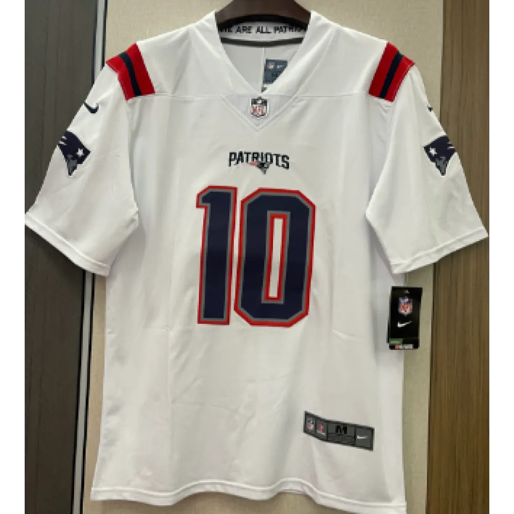 Mac Jones New England Patriots Nike Vapor Limited Jersey - White