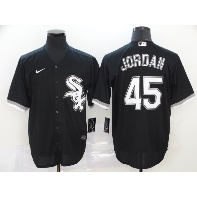 Michael Jeffrey Jordan White Sox Nike Alternate Replica Team Jersey - Black 01