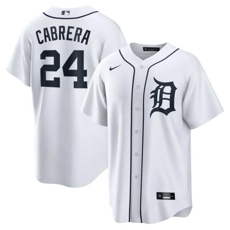Miguel Cabrera Detroit Tigers Nike Home Blank Replica Jersey - White