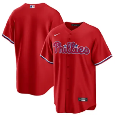 Philadelphia Phillies Nike Alternate Replica Team Jersey - Red 01