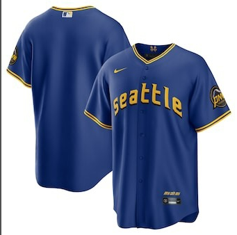 Seattle Mariners Nike City Connect Replica Jersey - Royal