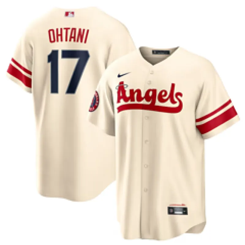 Shohei Ohtani Los Angeles Angels Nike City Connect Replica Player Jersey - Cream