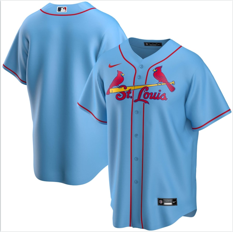 St. Louis Cardinals Nike Alternate Replica Team Jersey - Light Blue