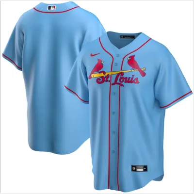 St. Louis Cardinals Nike Alternate Replica Team Jersey - Light Blue 01