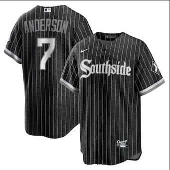 Tim Anderson Chicago White Sox Nike City Connect Replica Player Jersey - Black